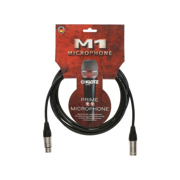 benzine trog Bloody Klotz XLR/XLR Kabel 1 meter - Mikrofon kabel - ascon trading aps